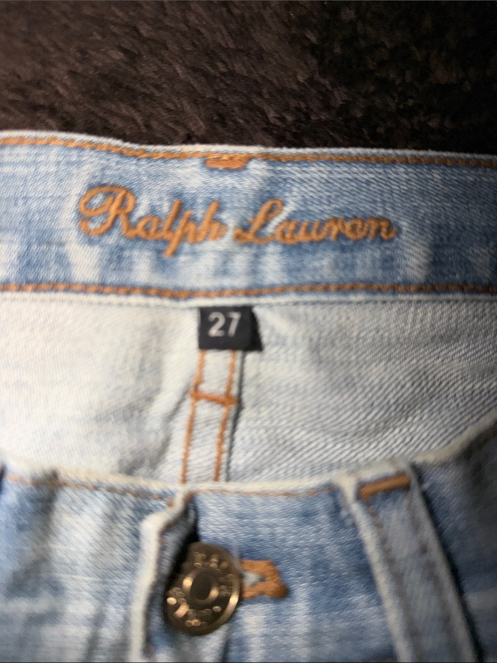 Ralph Lauren Big Pony Gold Dusted Jeans NWOT - Picture 2 of 6